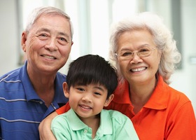 grandparents with grandchild